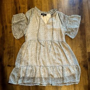 Floral Chiffon Mini Dress